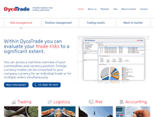 Tablet Screenshot of dycotrade.com
